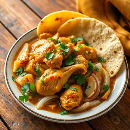 El Salvadoran Pollo Encebollado